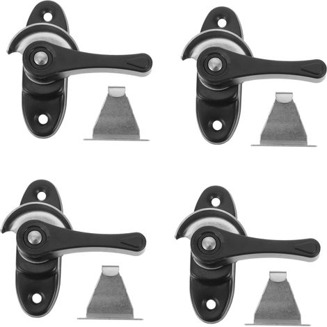 4ensembles Verrous De Fenêtre Coulissante Anti-vol Lot De Serrures Sash Installation Facile Pour Sécuriser Fenêtres Et Portes Et Animal Domestique
