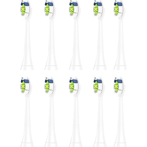 Tete De Brosse A Dents - Nylon Dupont - Compatible Brosse Electrique - 10 Unites (1/5)