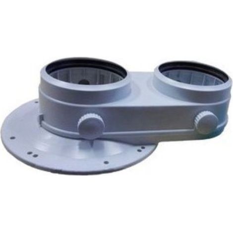Vaillant Adattatore Kit Scarico Fumi Sdoppiato 80/80 mm a Baionetta 0020147470