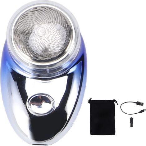 Tondeuse à barbe professionnelle, élégante, compacte, portable, efficace et rechargeable pour une coupe précise. Idéale pour la maison, les voyages et les salons de coiffure. Dégradé bleu. (1/5)