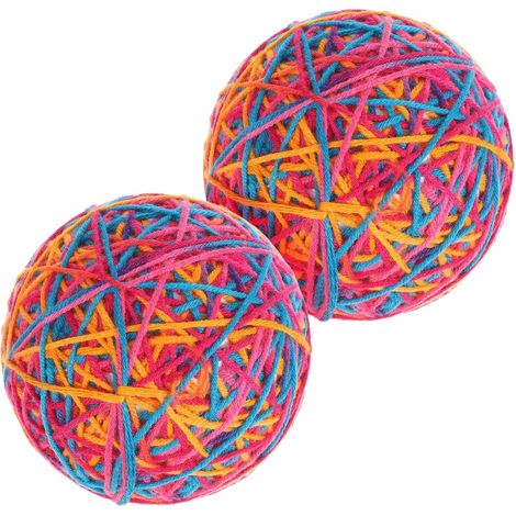 2 Jouets Interactifs pour Chats en Laine Résistants la Morsure Fonction de Nettoyage des Dents Adaptés à Chaque Âge pour Stimuler et Amuser Votre Chat (1/5)