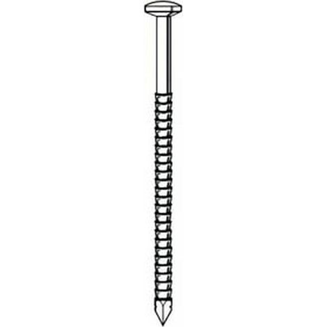 Pointe Annelée en Vrac Tête Bombée Inox A4 - 25/28x45 mm en Seau de 5 kg - D-Work (1/2)