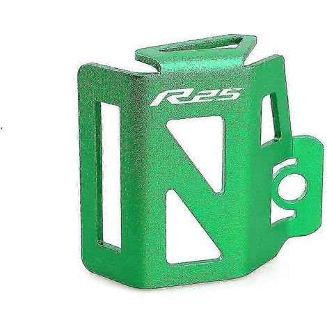 Protection unique et compatible avec les motos Yamaha YZF R3 R25 YZFR3 YZFR25 (2015-2021) : cache-réservoir de liquide de frein arrière en aluminium. (1/3)