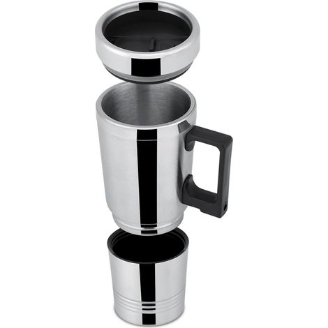 Mug électrique chauffant pour voiture 12V/24V 300ml (café, thé, eau) (1/5)