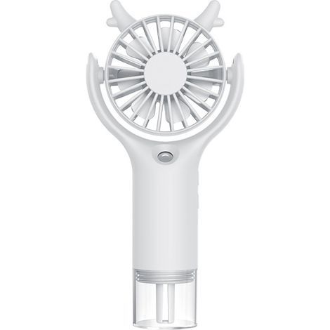 Ventilateur Brumisateur Portable, Mini Ventilateur à Main Portatif silencieux De Bureau-Blanc