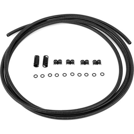Kit de tuyau ondulé universel pour gicleur de lave-glace automobile, 250 cm / 98,4 pouces (1/5)