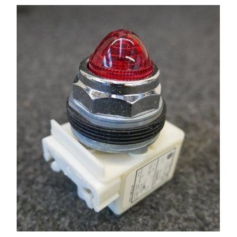 Voyant octogonal Ø30 IP66 rouge DEL BA9s 24V borne Harmony 9001K