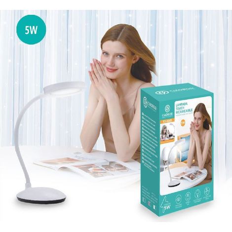 Linq - Lampada Tavolo Flessibile Ricaricabile Pulsante Touch 5w 3 Intensità Luce Tx-9085 - (1/5)