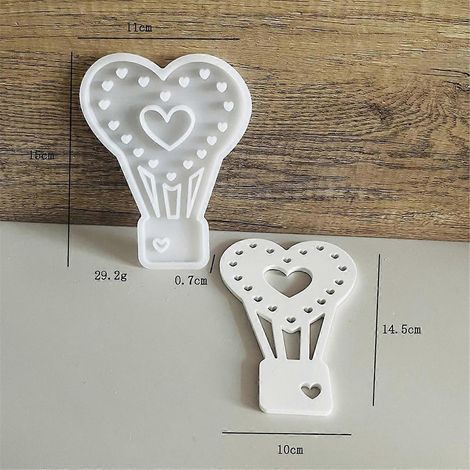 Moule en silicone pour montgolfière, porte-bougie chauffe-plat, moule en ciment et plâtre B-- (1/5)