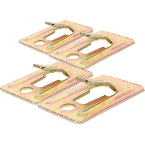 Supports Muraux pour Chauffe-Eau 4 Pièces en Acier Inoxydable Crochets et Vis, Montage Facile, Capacité de Charge Renforcée, Usage Recommandé en Salle de Bain (1/5)