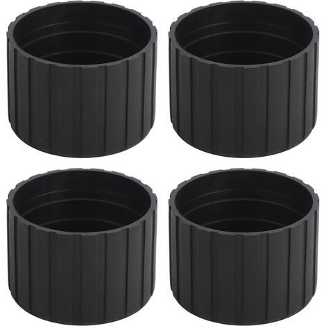 Protecteurs de sol pour pieds de chaise en plastique, 4 pièces, pour planchers en bois dur, couvre-couvercles en bois, diamètre intérieur 50mm rond (1/5)