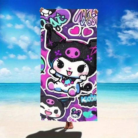 KLVGTIFS PU – Großes, schnelltrocknendes Mikrofaser-Strandtuch – Weich und saugfähig für Bad und Strand, 50 x 100 cm (1/5)