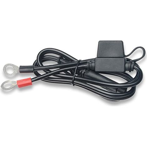 Cable De Chargement SAE - Connecteur Batterie Moto - 60 cm - 16 AWG - Fusible 10 A - Pour Chargeur D'Entretien Et Combinaisons Chauffantes (1/5)