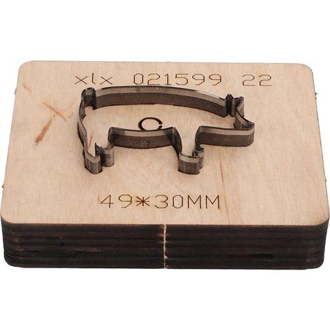 Stanzform für Leder in Schweineform, Stanzwerkzeuge, Prägeschablone, DIY (1/5)