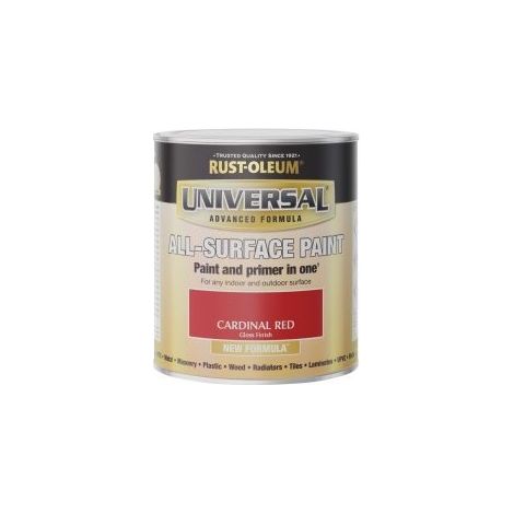 Rust-Oleum Universal All Surface Brush on Paint - Gloss - Cardinal Red - 250ml
