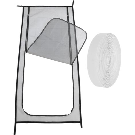 Moustiquaire de porte pour chats avec fermeture éclair, petits animaux et fenêtres (1/5)