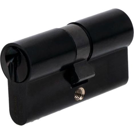 Cylindre de Serrure 30x30 mm Noir, 5 Goupilles, Cylindre de sûreté - Porte d’entrée, Portes extérieures, Porte de service, Portes intérieures, 3 Clés (1/5)