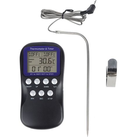 Thermomètre Numérique Électrique pour Cuisson au Four et Barbecue - Accessoire de Cuisine (1/5)