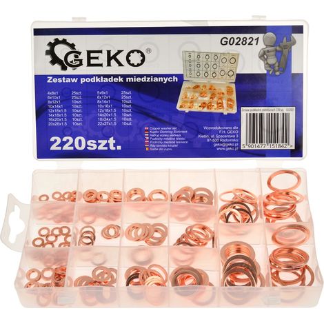 Rondelle geko g02821 cuivre résistante conductrice (1/4)