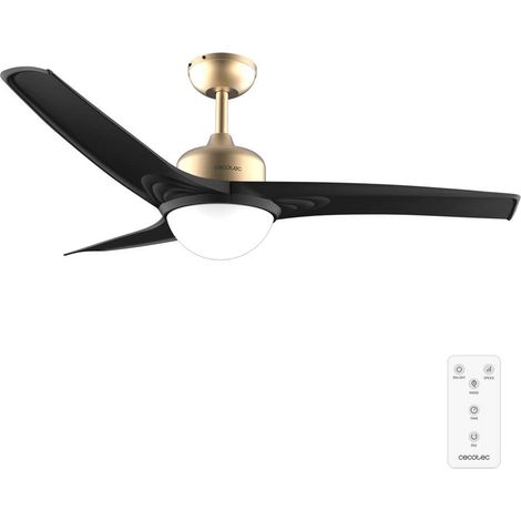 Cecotec Ventilateur de plafond avec lampe EnergySilence Aero 560 GoldBlack