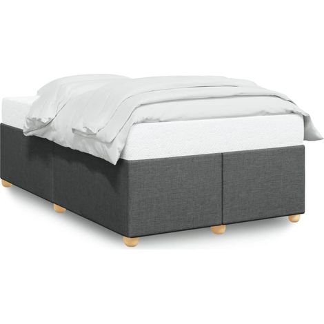 Maison Exclusive - Bettgestell ohne Matratze Dunkelgrau 120x190 c