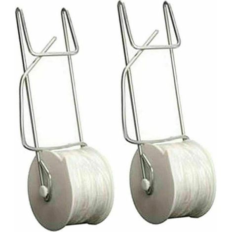 Support robuste pour plantes grimpantes - Crochet à enrouleur pour tomates, légumes, serre, vignes fleuries, kit de treillis, 6 pièces, fixation durable pour tuteur de jardin (1/5)