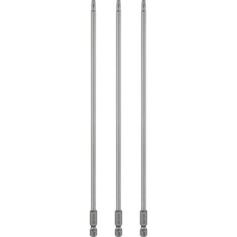 3Pcs Embout Tournevis Torx TT20 1/4" Hex Tige Longueur 10"(250mm) (1/5)