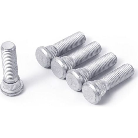 5pcs M12x1,5 Goujons de Roue 48mm Long Boulons de Cosse en Acier Accessoires Voiture Compatibles Toyota Chevrolet Lexus