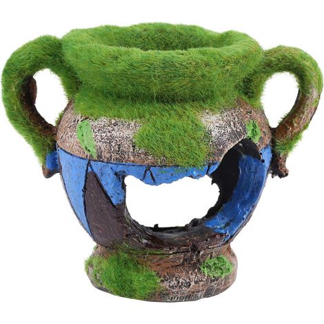 Simulation résine Vase cacher maison Aquarium ornements décor (1/5)