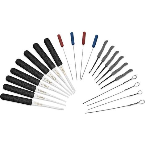 Kit di estrazione chiavi rotte, estrattore detriti, strumento di riparazione da 12 pezzi (1/4)