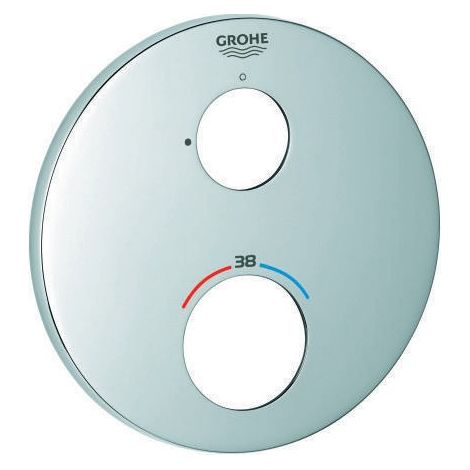 Roseta redonda Grohe 49073 para termostato - Juego de molduras cromadas