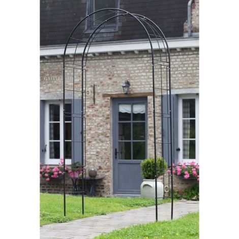 Arche de jardin en métal noir Nature 6040802 (1/4)
