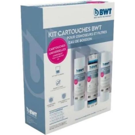 BWT Pacchetto Filtri per Osmosi Triplex Purificazione Acqua