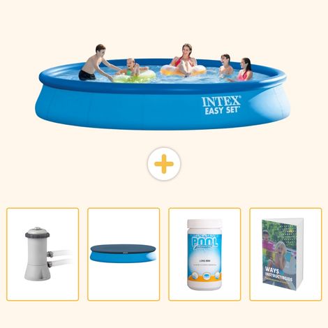 Intex Piscine Easy Set Ronde - 457x84 cm - 5-pièces SCB100 (1/5)