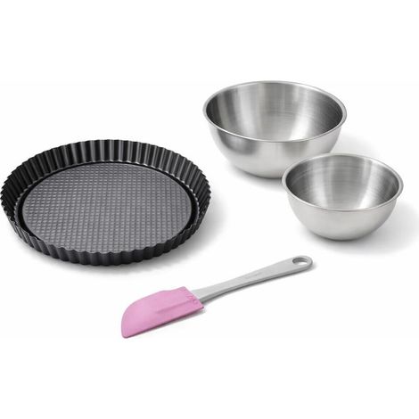 Set de 4 ustensiles de pâtisserie moule à gâteaux 2 bols et spatule Black mettallic Black mettallic Zenker Black mettallic (1/5)