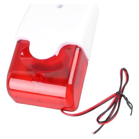 Sirène d'alarme 220V avec Strobe, Avertisseur Sonore et Visuel pour Sécurité Maison (1/5)