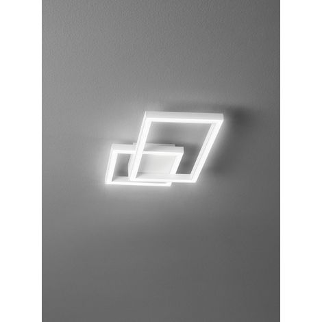 Plafonnier Led 20W Dimmable En Aluminium Blanc Mat - Design Moderne Avec Technologie Cct 3000K 4000K 6000K Pour Intérieur - Luminaire Perenz (1/2)