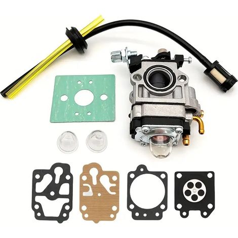 Carburador Desbrozadora 3800 5200 4500 5800 45CC 5200 58CC Kit de carburador con junta, tubo, bujía y filtro de combustible (1/5)