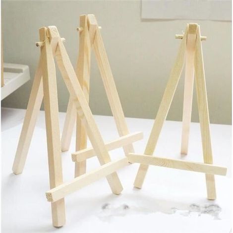 10pcs Mini-chevalet Table Bois Art Décoration (1/3)