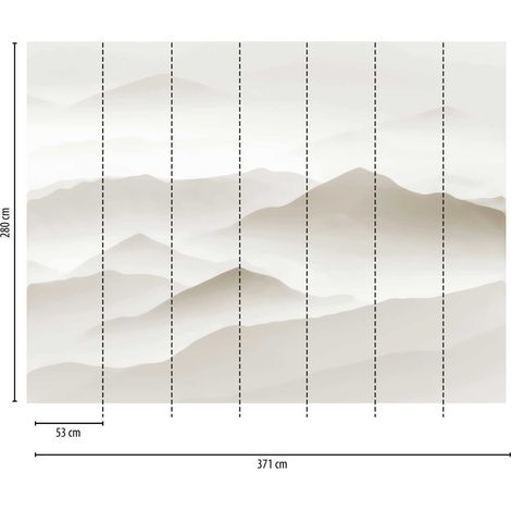A.S. Creation Fototapete Livingwalls The Wall 383081 Ein Motiv pro Rolle 3.71 x 2.80 m Landschaft Beige (1/3)