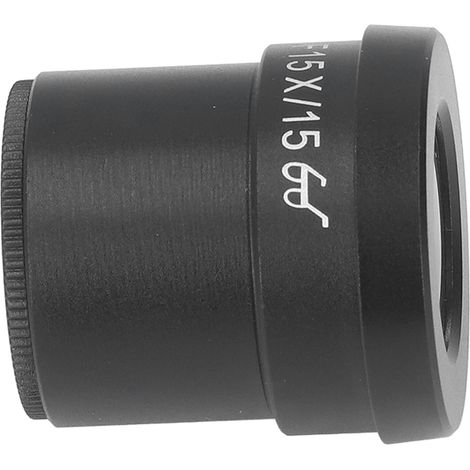 Oculaire microscopie grand champ laboratoire stéréo haut pointé WF15X/15 30mm aluminium verre optique (1/5)