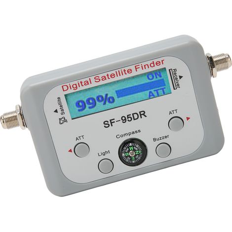 Détecteur de satellite numérique ATT 950 à 2150 MHz avec fonction de signal sonore et boussole pour DirecTV (1/5)