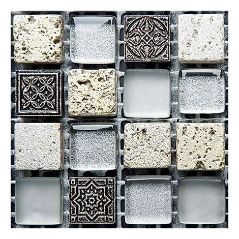40pcs Wall Tile Stickers, 10x10cm Waterproof Self Adhesive Sticker, for Home Decor (1/5)