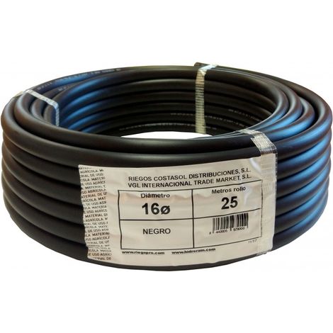 Tubería lisa 16mm negro 100 metros (1/3)