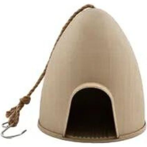 Mangeoire pour oiseau sauvage beige (1/2)