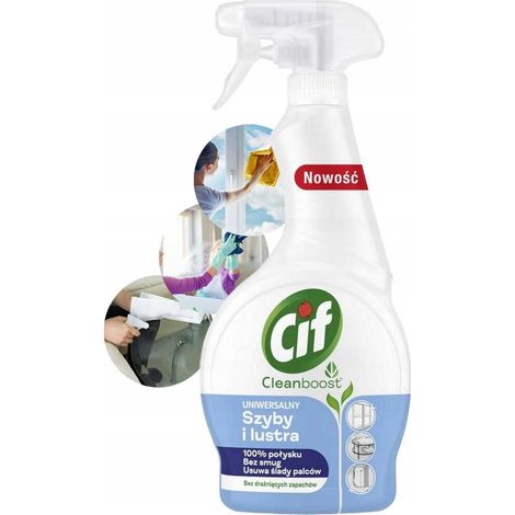 CIF Cleanboost Detergente universale per vetri e specchi 500 ml