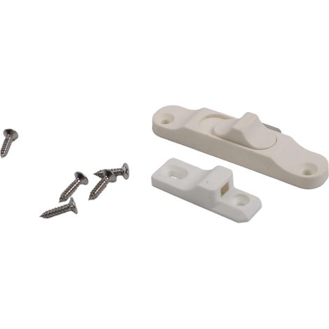 Loquet de verrouillage de porte et fenêtre, blanc (1/5)
