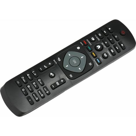 Remplacement universel de contrôleur intelligent sans fil de télécommande de TV pour PHILIPS LCD TV Smart Digital HDTV noir (1/2)