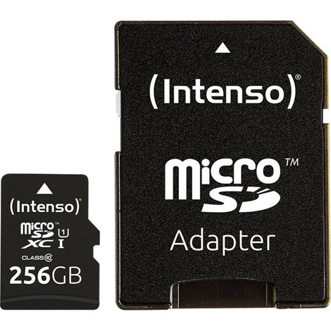 Intenso microSD Karte UHS-I Premium 256 Go Classe 10 (1/4)