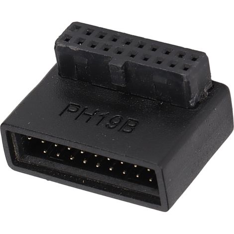 Adaptateur USB 3.0 à 90°, circuit imprimé multicouche, installation facile, adaptateur secteur 19/20 broches PH19B (1/5)